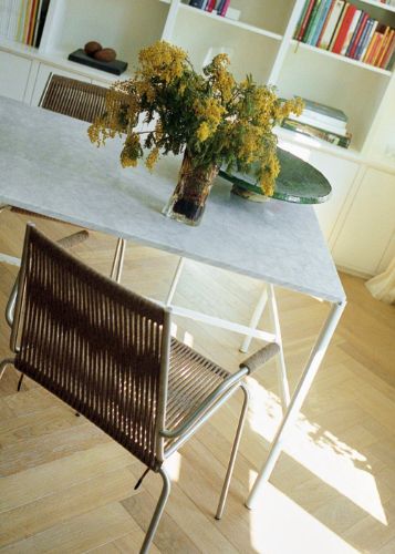 Thorup Copenhagen Noel Chair W.Armrest  - Stål/Brun