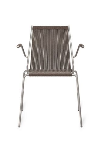 Thorup Copenhagen Noel Chair W.Armrest  - Stål/Mørkegrå