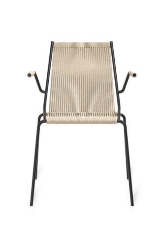 Thorup Copenhagen Noel Chair W.Armrest  - Sort/Natur