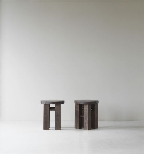 Normann Copenhagen Fyr Skammel H: 45 cm - Mørkebrun