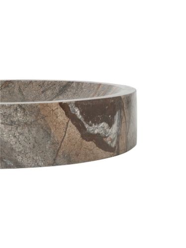 Ferm Living Scape Bowl Ø: 30 cm - Brown Marble