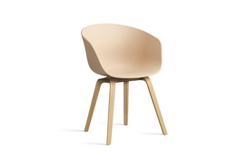 HAY AAC 22 About A Chair  - Lacquered Oak Veneer/Pale Peach