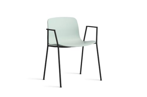 HAY AAC 18 About A Chair  - Black Powder Coated Steel/Dusty Mint