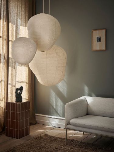 Ferm Living Kurbis Lampeskærm H: 40 cm - Natural 
