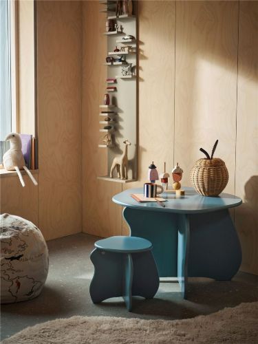 Ferm Living Slope Børnebord H: 48 cm - Storm