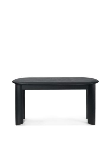 Ferm Living Bevel Bench B: 90 cm - Black Oiled Beech