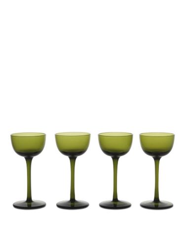 Ferm Living Host Liqueur Glasses Set of 4 - Moss Green