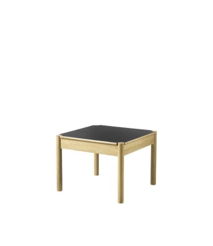 FDB Møbler C44 Sofabord M. Vendbar Bordplade 60x60 cm - Beige/Sort Laminat 