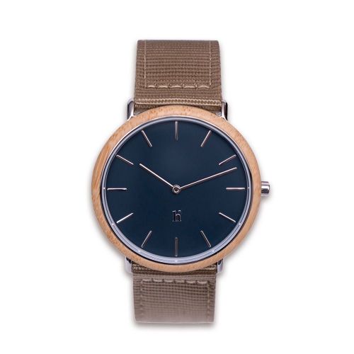 Hemverk Armbåndsur Ø: 40 mm - Graham Fair Smokey Blue/Taupe Nylon 