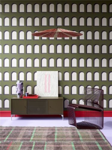 Montana Pantonova Convex Loungestol  - Black Red
