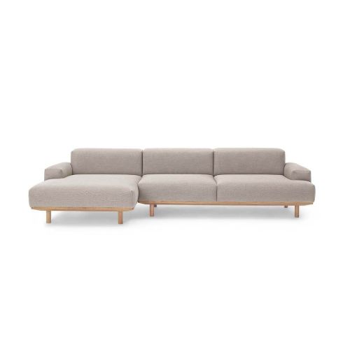 Bruunmunch Reason 2 Pers. Sofa m. Venstre Chaiselong L: 288 cm - Re-Wool 218