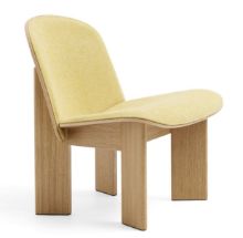 Billede af HAY Chisel Lounge Chair Polstret SH: 39 cm - Lacquered Oak/Hallingdal-407