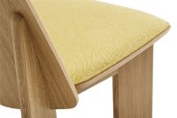 Billede af HAY Chisel Lounge Chair Polstret SH: 39 cm - Lacquered Oak/Hallingdal-407