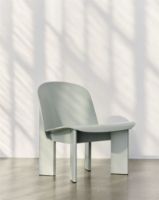 Billede af HAY Chisel Lounge Chair Polstret SH: 39 cm - Eucalyptus Lacquered Beech/Metaphor-023