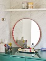 Billede af HAY Arcs Mirror Round Ø: 60 cm - Red