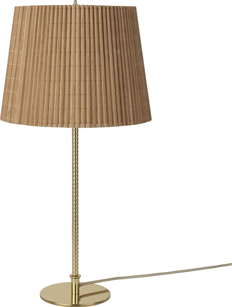 Billede af GUBI 9205 Table Lamp H: 57 cm - Brass/Bamboo 