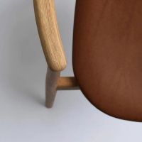 Billede af Ro Collection Regatta Spisebordsstol Sædepolstret SH: 44,5 cm - Eg/Brun