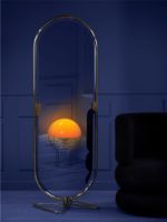 Billede af Verpan Wire Table Lamp Ø: 40 cm - Chrome/Orange FORUDBESTIL: START JULI 2024