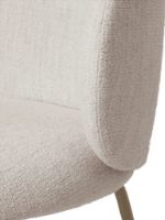 Billede af Ferm Living Rico Dining Chair Bouclé H: 80 cm - Off-white/Cashmere