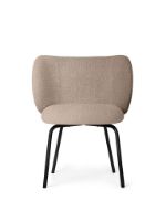 Billede af Ferm Living Rico Dining Chair Bouclé H: 80 cm - Sand/Black