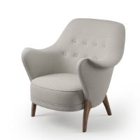 Billede af Warm Nordic Cocktail Lounge Chair SH: 42 cm - Hallingdal 103/Oiled oak