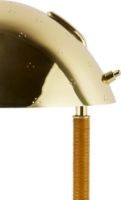 Billede af GUBI 9209 Table Lamp H: 37 cm - Polished Brass/Lacquered Rattan