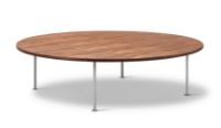 Billede af Fredericia Furniture Wegner Ox Table Ø: 150 cm H: 41 cm - Stål/Olieret Valnød