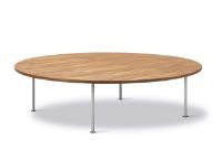 Billede af Fredericia Furniture Wegner Ox Table Ø: 150 cm H: 41 cm - Stål/Olieret Eg