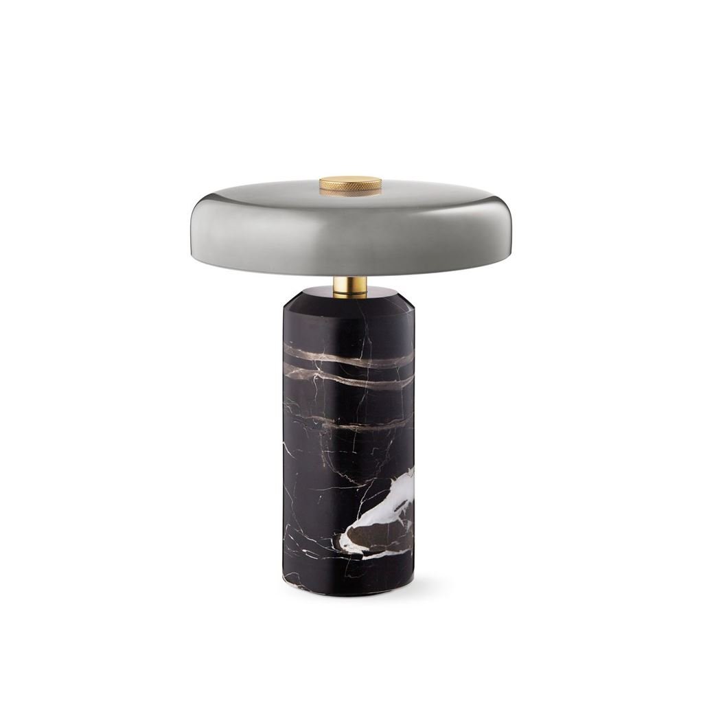 Billede af Design By Us Trip Portable Lamp H: 21 cm - Ash Marble/Grey