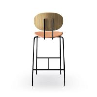Billede af Sibast Furniture Piet Hein Bar Chair SH: 75 cm Black - Oiled Oak/Silk Cognac