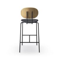 Billede af Sibast Furniture Piet Hein Bar Chair SH: 75 cm Black - Oiled Oak/Solid Black