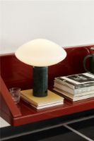 Billede af &Tradition Mist AP17 Table Lamp Ø: 37 cm - Matt White/Guatemala Verde