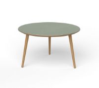 Billede af VIA Copenhagen VIA Round Coffee Table ØxH: 68x41 cm - Olive/Oiled Oak
