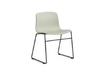 Billede af HAY AAC 08 About A Chair SH: 46 cm - Black Powder Coated Steel/Pastel Green
