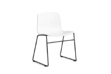 Billede af HAY AAC 08 About A Chair SH: 46 cm - Black Powder Coated Steel/White
