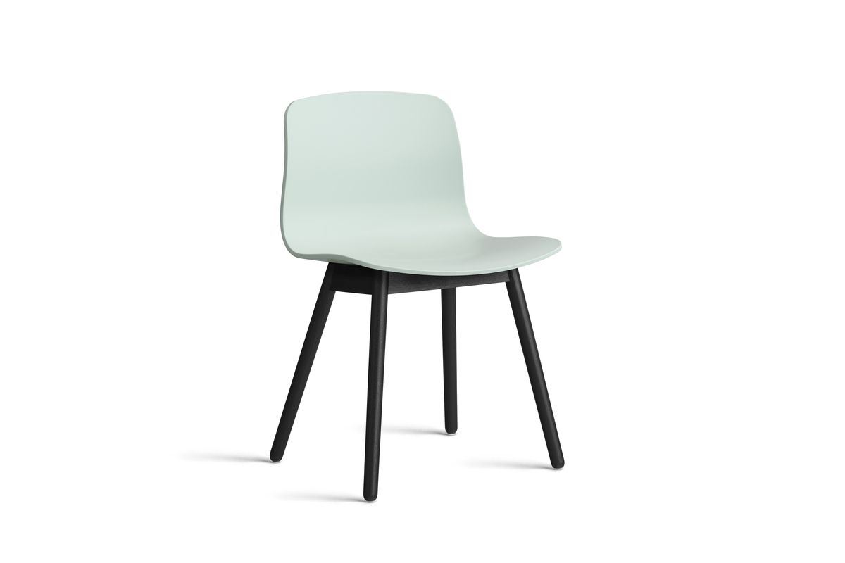 Billede af HAY AAC 12 About A Chair SH: 46 - Black Lacquered Solid Oak/Dusty Mint
