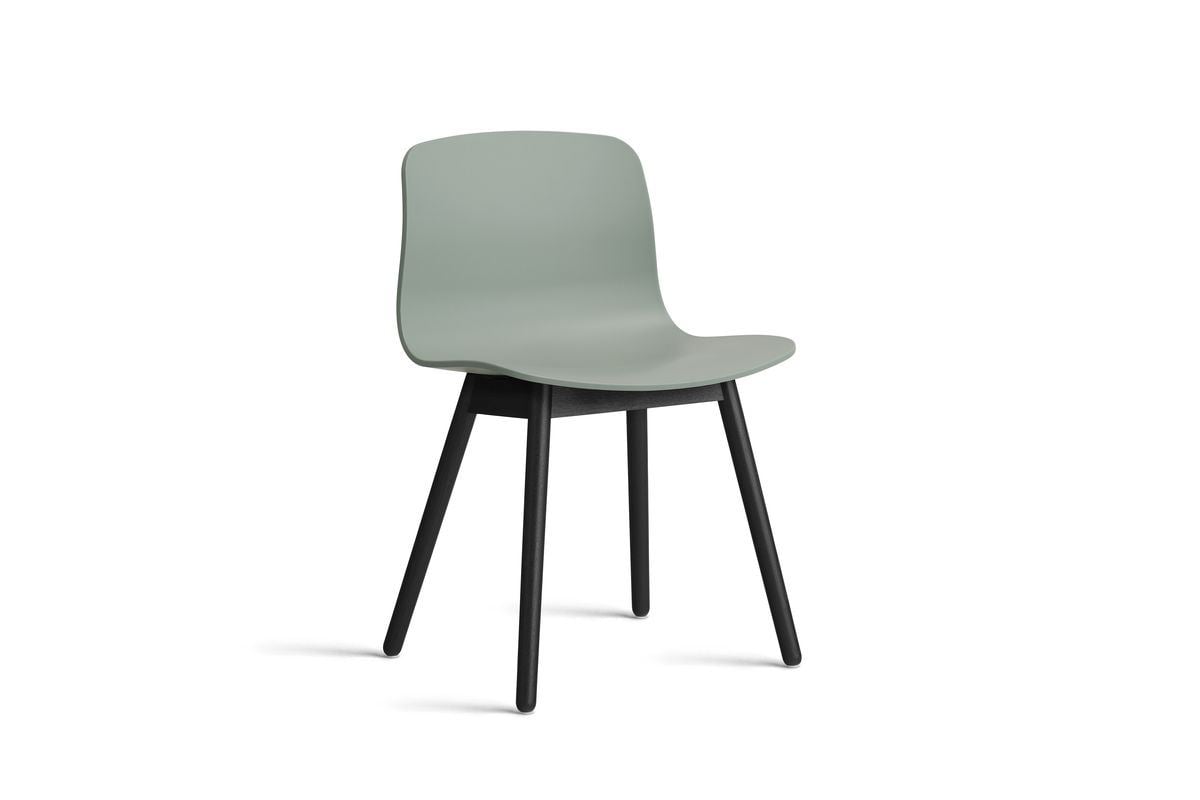 Billede af HAY AAC 12 About A Chair SH: 46 - Black Lacquered Solid Oak/Fall Green