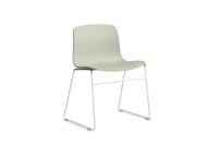 Billede af HAY AAC 08 About A Chair SH: 46 cm - White Powder Coated Steel/Pastel Green