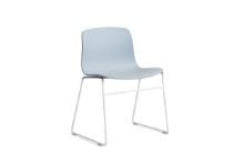 Billede af HAY AAC 08 About A Chair SH: 46 cm - White Powder Coated Steel/Slate Blue
