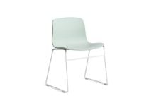 Billede af HAY AAC 08 About A Chair SH: 46 cm - White Powder Coated Steel/Azure Blue