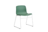 Billede af HAY AAC 08 About A Chair SH: 46 cm - White Powder Coated Steel/Teal Green