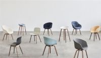 Billede af HAY AAC 12 About A Chair SH: 46 - Lacquered Solid Walnut/Teal Green