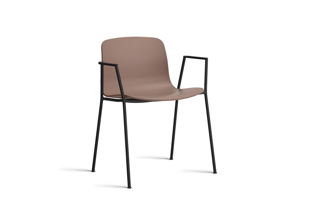 Billede af HAY AAC 18 About A Chair SH: 46 cm - Black Powder Coated Steel/Soft Brick