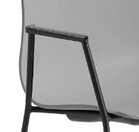 Billede af HAY AAC 18 About A Chair SH: 46 cm - Black Powder Coated Steel/Concrete Grey