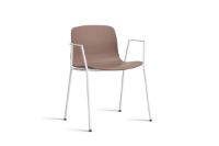 Billede af HAY AAC 18 About A Chair SH: 46 cm - White Powder Coated Steel/Soft Brick