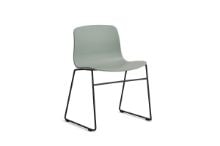 Billede af HAY AAC 08 About A Chair SH: 46 cm - Black Powder Coated Steel/Fall Green
