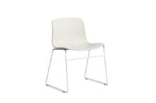 Billede af HAY AAC 08 About A Chair SH: 46 cm - White Powder Coated Steel/Melange Cream