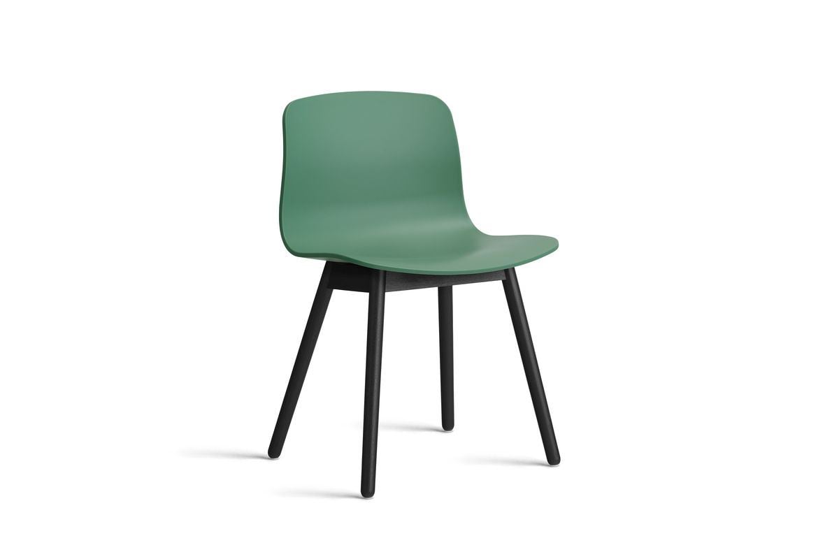 Billede af HAY AAC 12 About A Chair SH: 46 - Black Lacquered Solid Oak/Teal Green