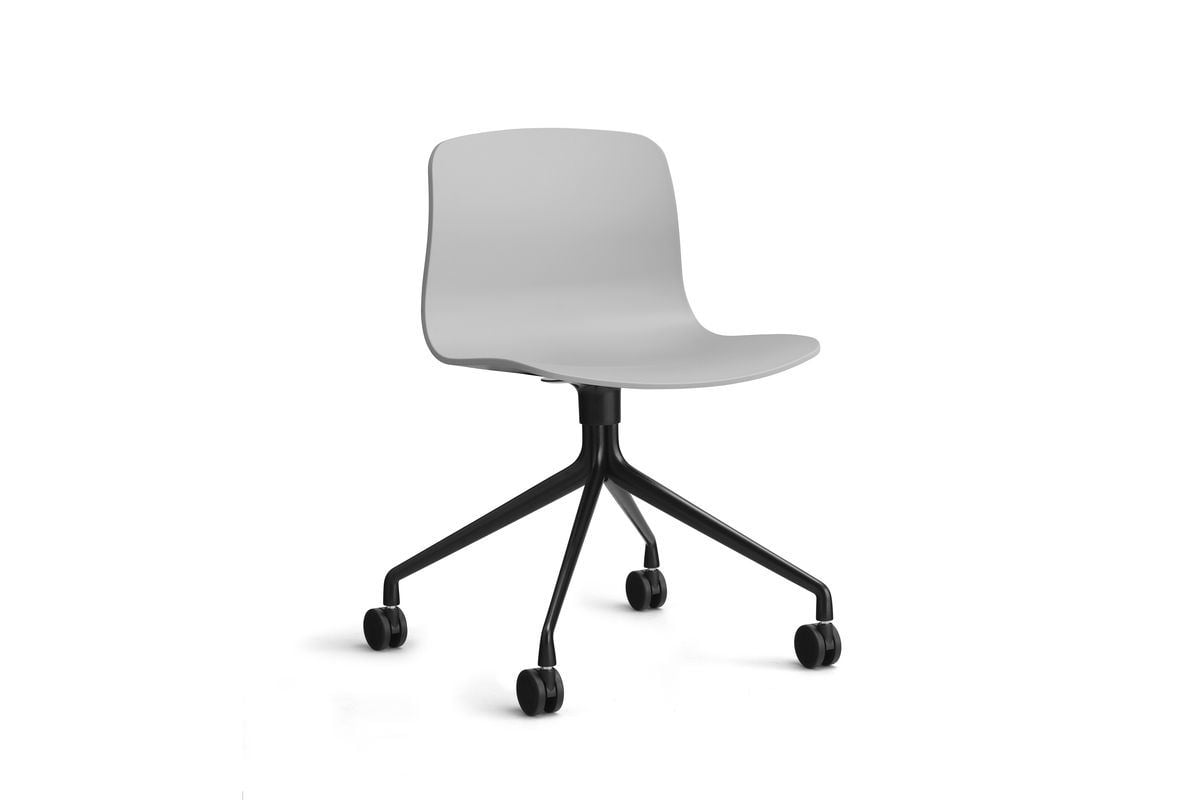 Billede af HAY AAC 14 About A Chair SH: 46 cm - Black Powder Coated Aluminium/Concrete