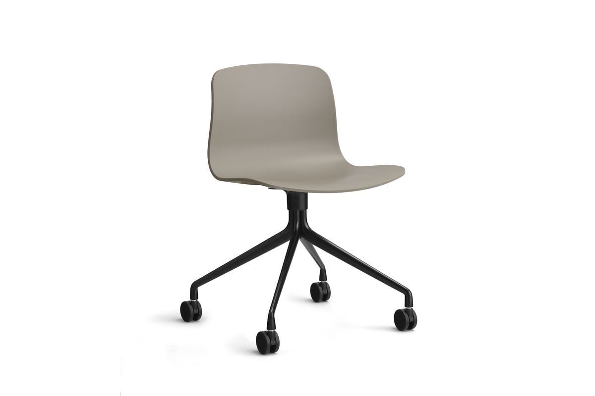 Billede af HAY AAC 14 About A Chair SH: 46 cm - Black Powder Coated Aluminium/Khaki